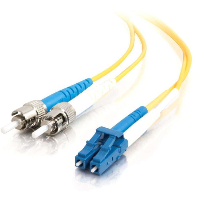C2G-7m LC-ST 9-125 OS1 Duplex Singlemode PVC Fiber Optic Cable - Yellow
