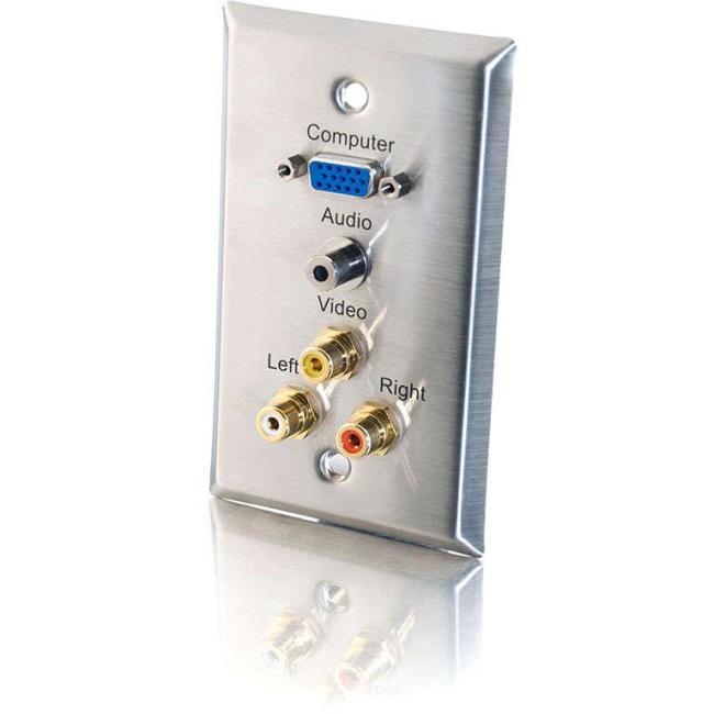 C2G 5-Port Audio & Video Faceplate