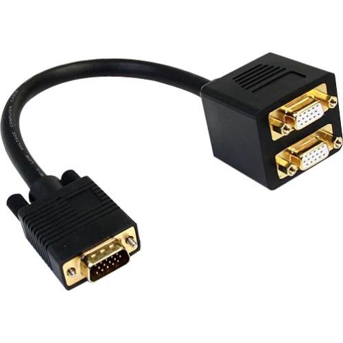 StarTech.com 1 ft VGA to 2x VGA Video Splitter Cable M-F