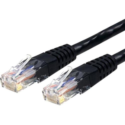 StarTech.com Cat6 UTP Patch Cable - 100ft - 1 x RJ-45, 1 x RJ-45 - Category 6 Patch Cable External - Black
