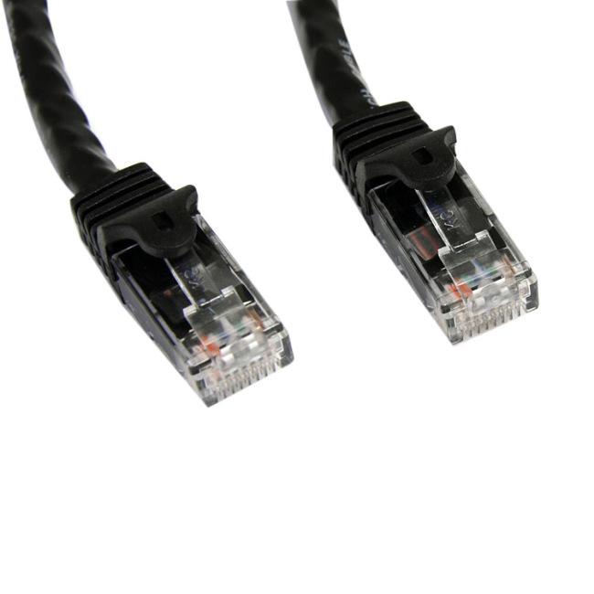 StarTech.com 75 ft Black Snagless Cat6 UTP Patch Cable