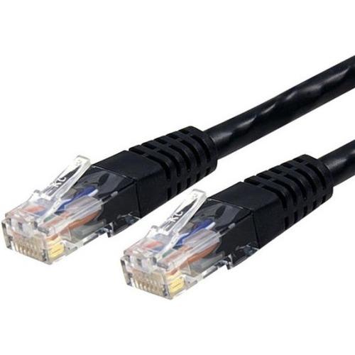 StarTech.com 8 ft Black Molded Cat6 UTP Patch Cable - ETL Verified