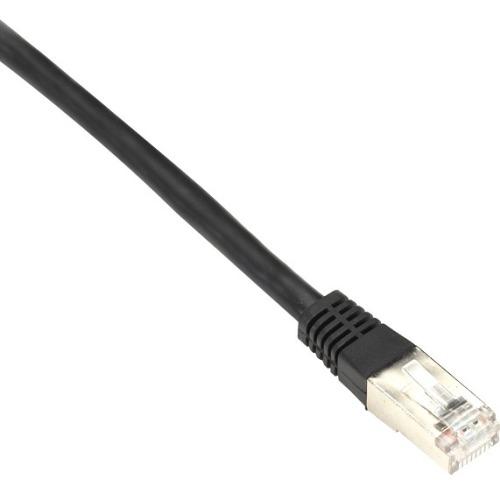 Black Box Cat6 250-MHz Shielded, Stranded Cable SSTP (PIMF), PVC, Black, 20-ft. (6.0-m)