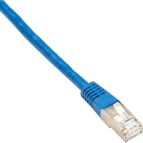 Black Box CAT6 250-MHz Shielded, Stranded Cable SSTP (PIMF), PVC, Blue, 5-ft. (1.5-m)