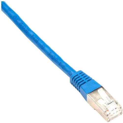 Black Box CAT6 250-MHz Shielded, Stranded Cable SSTP (PIMF), PVC, Blue, 10-ft. (3.0-m)