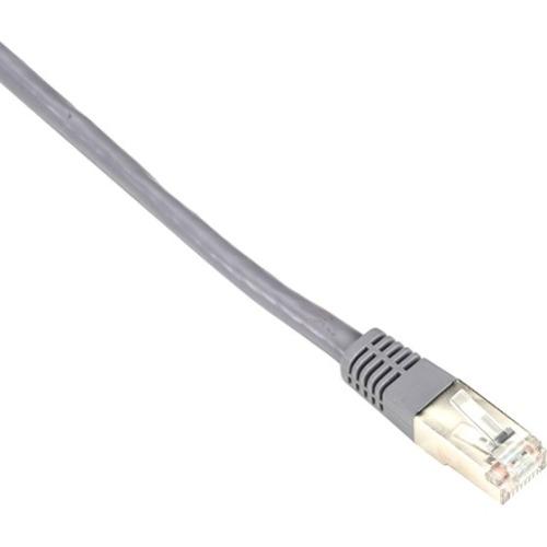 Black Box Cat6 250-MHz Shielded, Stranded Cable SSTP (PIMF), PVC, Gray, 2-ft. (0.6-m)