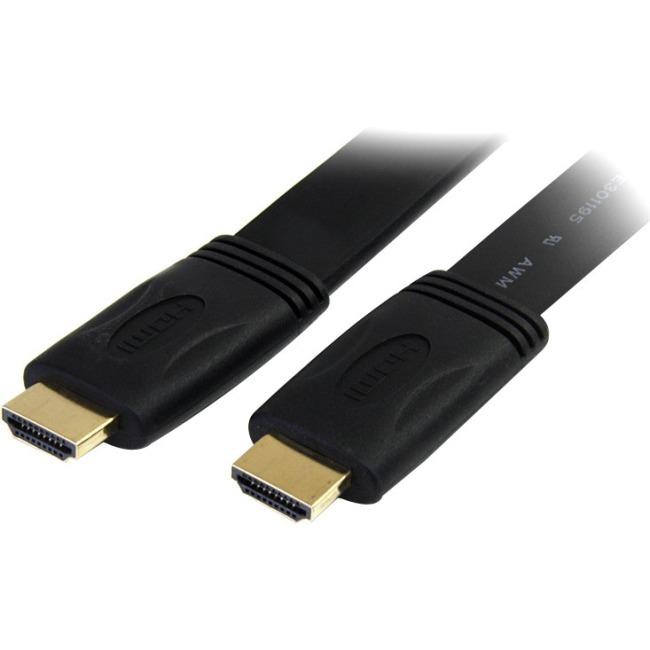 StarTech.com 25 ft Flat High Speed HDMI Cable with Ethernet - Ultra HD 4k x 2k HDMI Cable - HDMI to HDMI M-M