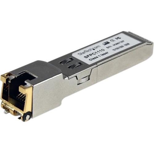 StarTech.com Cisco SFP-GE-T Compatible SFP Module - 1000BASE-T Copper SFP Transceiver - Lifetime Warranty - 1 Gbps - Maximum Transfer Distance: