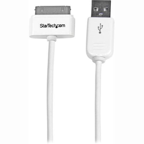 StarTech.com 1m (3 ft) Apple® 30-pin Dock Connector to USB Cable for iPhone - iPod - iPad with Stepped Connector