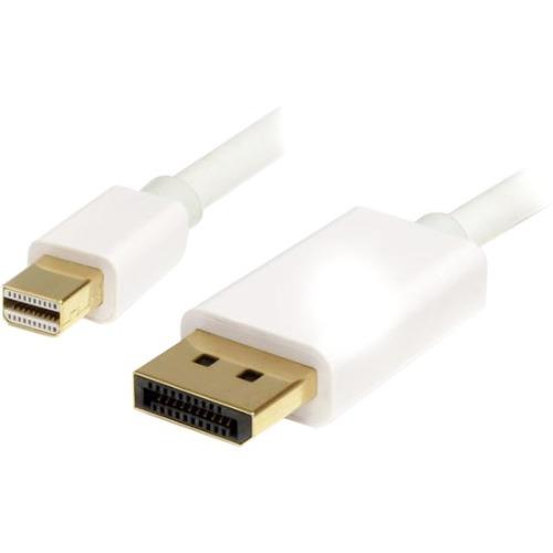 StarTech.com 1m (3 ft) White Mini DisplayPort to DisplayPort 1.2 Adapter Cable M-M - DisplayPort 4k