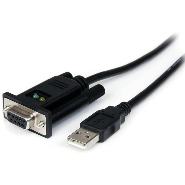 StarTech.com 1 Port USB to Null Modem RS232 DB9 Serial DCE Adapter Cable with FTDI