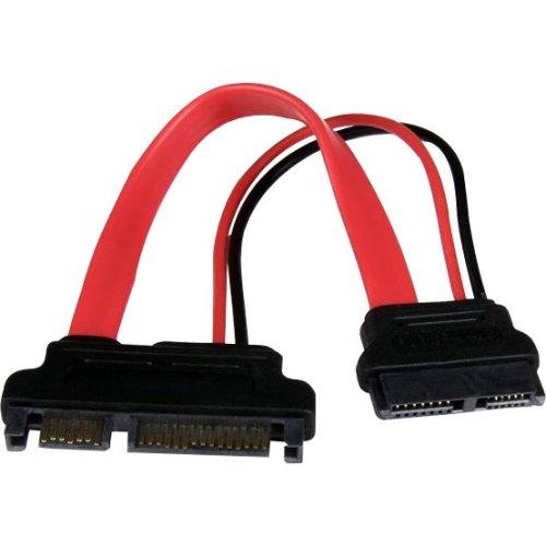 StarTech.com 6in Slimline SATA to SATA Adapter with Power - F-M