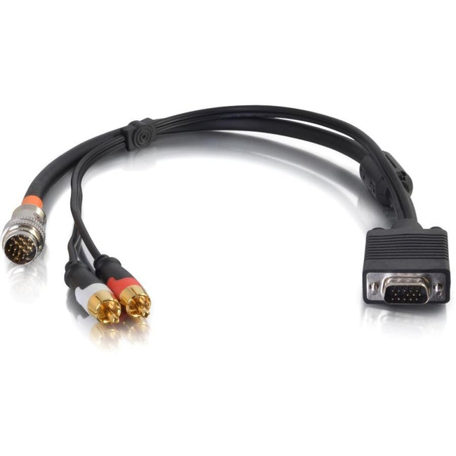 C2G 1.5ft RapidRun VGA (HD15) Male + RCA Stereo Audio Flying Lead