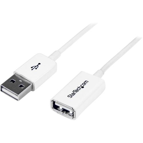 StarTech.com 1m White USB 2.0 Extension Cable A to A - M-F