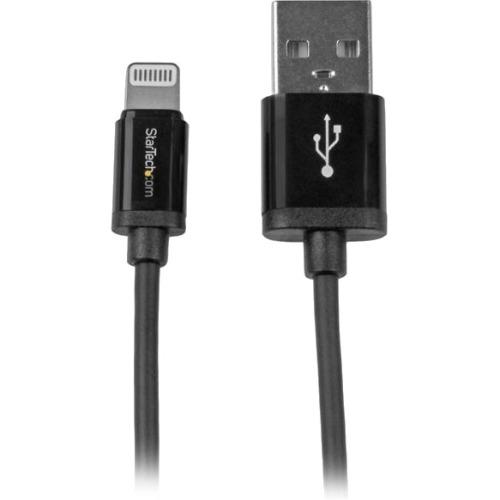 StarTech.com 15cm (6in) Short Black Apple 8-pin Lightning Connector to USB Cable for iPhone - iPod - iPad