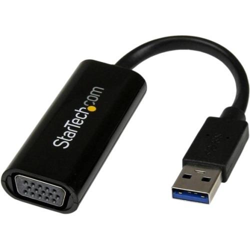 StarTech.com Slim USB 3.0 to VGA External Video Card Multi Monitor Adapter - 1920x1200 - 1080p