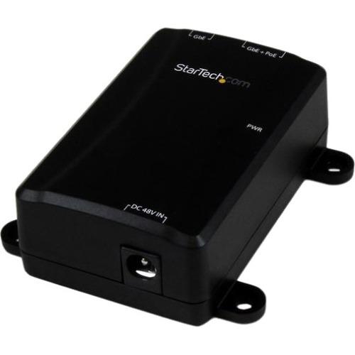 StarTech.com 1 Port Gigabit PoE Power over Ethernet Injector 48V - 30W - 802.3at - 802.3af - Wall-Mountable