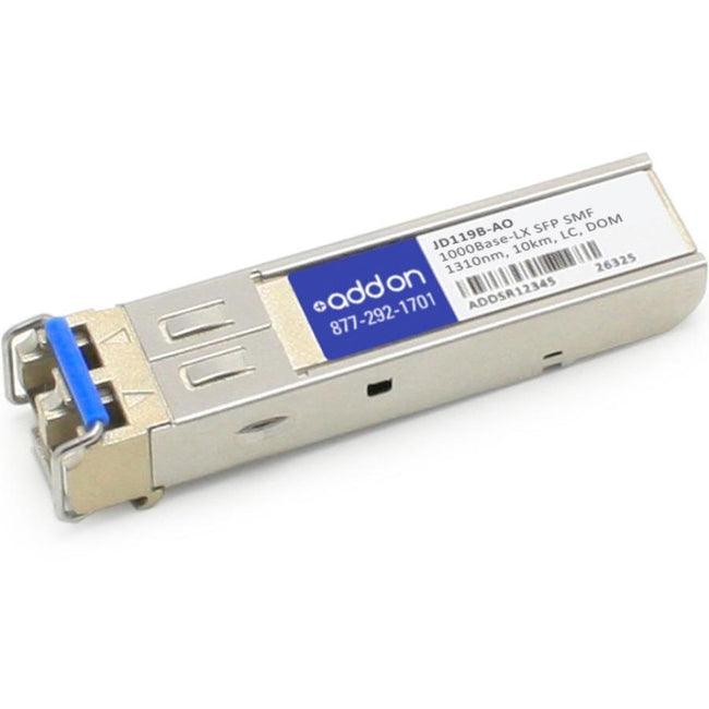 AddOn HP JD119B Compatible TAA Compliant 1000Base-LX SFP Transceiver (SMF, 1310nm, 10km, LC, DOM)