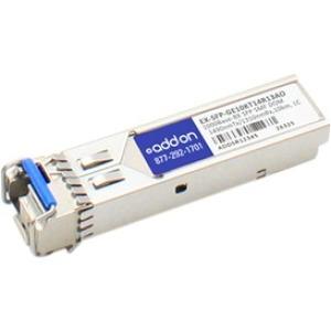 AddOn Juniper Networks EX-SFP-GE10KT14R13 Compatible TAA Compliant 1000Base-BX SFP Transceiver (SMF, 1490nmTx-1310nmRx, 10km, LC, DOM)