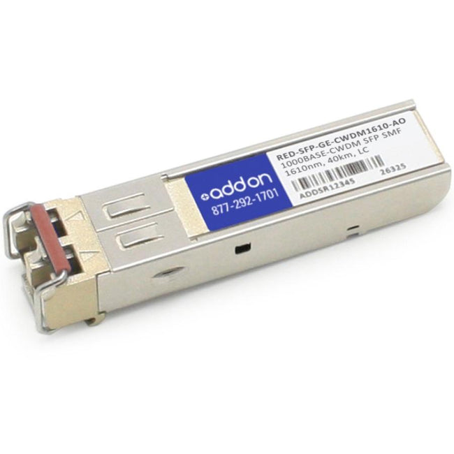 AddOn Redback RED-SFP-GE-CWDM1610 Compatible TAA Compliant 1000Base-CWDM SFP Transceiver (SMF, 1610nm, 40km, LC)