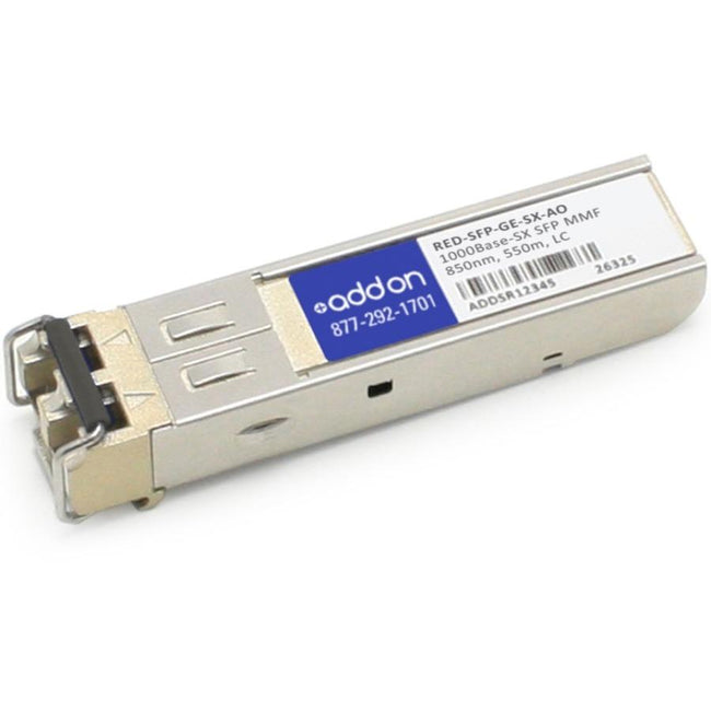 AddOn Redback RED-SFP-GE-SX Compatible TAA Compliant 1000Base-SX SFP Transceiver (MMF, 850nm, 550m, LC)