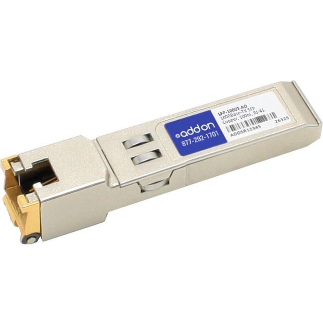 AddOn ZyXEL SFP-1000T Compatible TAA Compliant 10-100-1000Base-TX SFP Transceiver (Copper, 100m, RJ-45)
