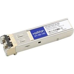 AddOn ZyXEL SFP-BX1310-10 Compatible TAA Compliant 1000Base-BX SFP Transceiver (SMF, 1310nmTx-1490nmRx, 10km, LC, DOM)