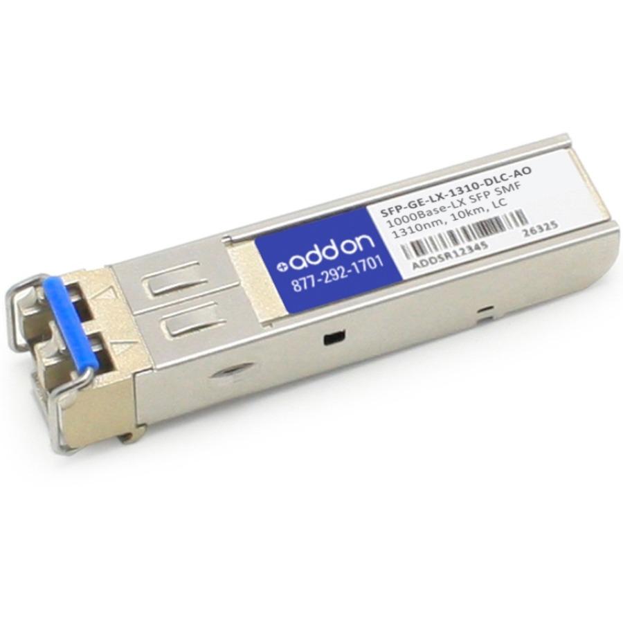 AddOn Zhone SFP-GE-LX-1310-DLC Compatible TAA Compliant 1000Base-LX SFP Transceiver (SMF, 1310nm, 10km, LC)