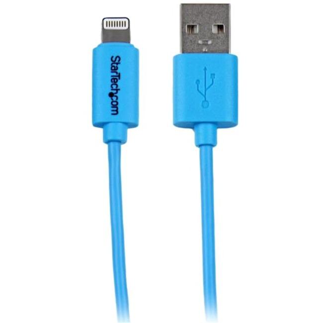 StarTech.com 1m (3ft) Blue Apple 8-pin Lightning Connector to USB Cable for iPhone - iPod - iPad