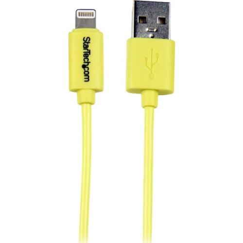 StarTech.com 1m (3ft) Yellow Apple 8-pin Lightning Connector to USB Cable for iPhone - iPod - iPad