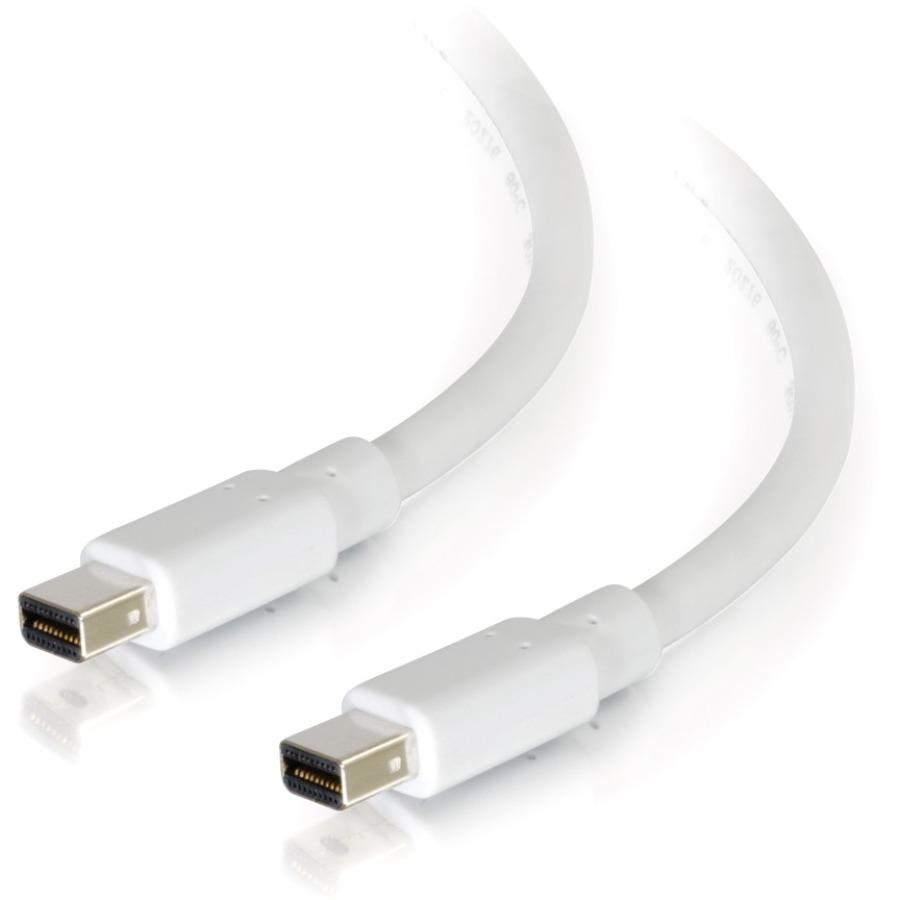 C2G 10ft Mini DisplayPort Cable M-M - White