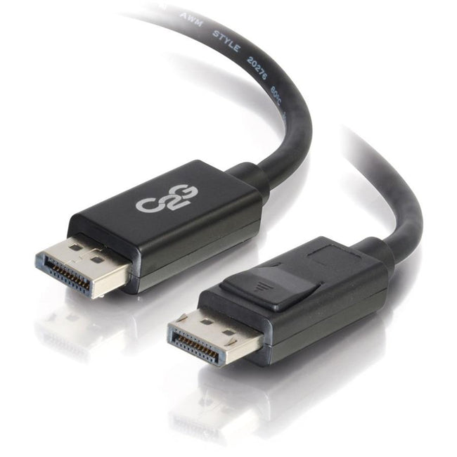C2G 10ft DisplayPort Cable with Latches - 4K - 8K - UHD - Black