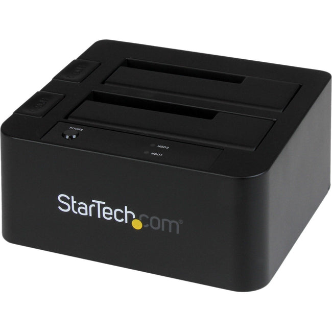StarTech.com USB 3.0 - eSATA Dual Hard Drive Docking Station with UASP for 2.5-3.5in SATA SSD - HDD - SATA 6 Gbps