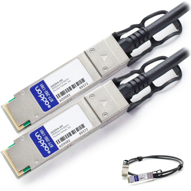 AddOn HP JG326A Compatible TAA Compliant 40GBase-CU QSFP+ to QSFP+ Direct Attach Cable (Passive Twinax, 1m)