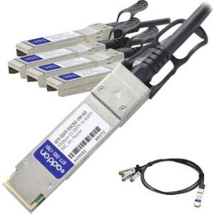AddOn Juniper Networks QFX-QSFP-DACBO-1M Compatible TAA Compliant 40GBase-CU QSFP+ to 4xSFP+ Direct Attach Cable (Passive Twinax, 1m)