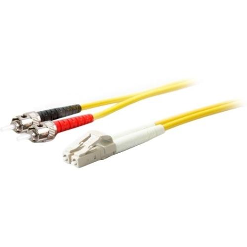 AddOn 1m LC (Male) to ST (Male) Yellow OS1 Duplex Fiber OFNR (Riser-Rated) Patch Cable