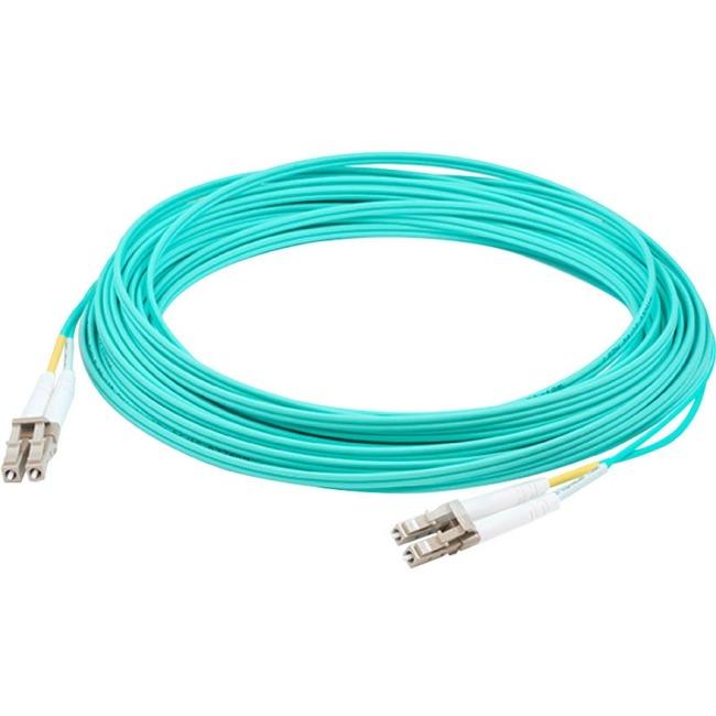 AddOn 1.5m LC (Male) to LC (Male) Aqua OM4 Duplex Fiber OFNR (Riser-Rated) Patch Cable