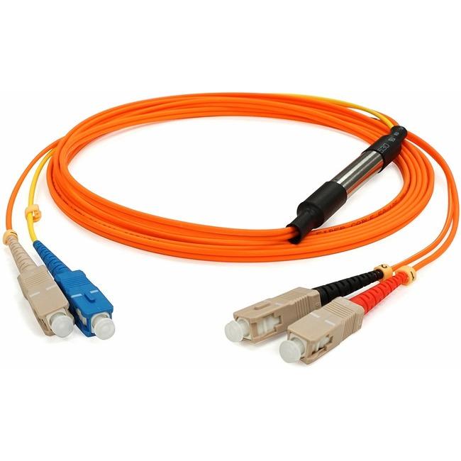 AddOn 3m SC (Male) to SC (Male) Orange OM2 & OS1 Duplex Fiber Mode Conditioning Cable
