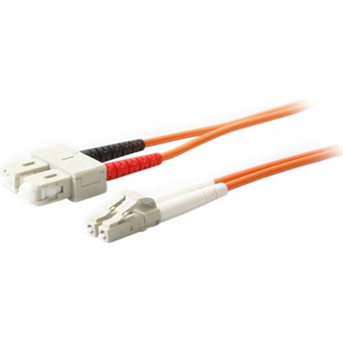 AddOn 3m LC (Male) to SC (Male) Orange OM1 Duplex Fiber OFNR (Riser-Rated) Patch Cable