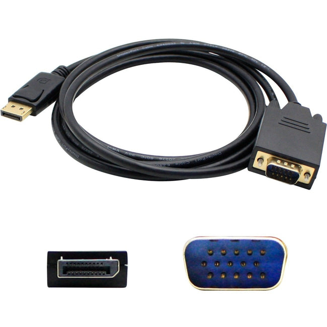 AddOn 3ft DisplayPort Male to VGA Male Black Adapter Cable