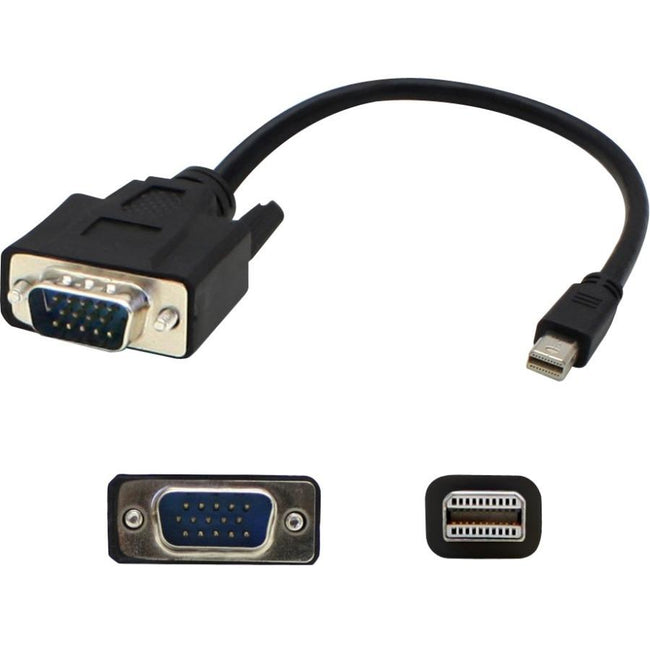 AddOn 3ft Mini-DisplayPort Male to VGA Male Black Adapter Cable