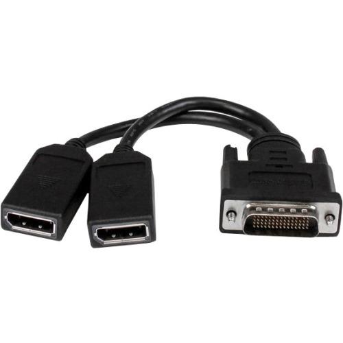 StarTech.com 8in LFH 59 Male to Dual Female DisplayPort DMS 59 Cable