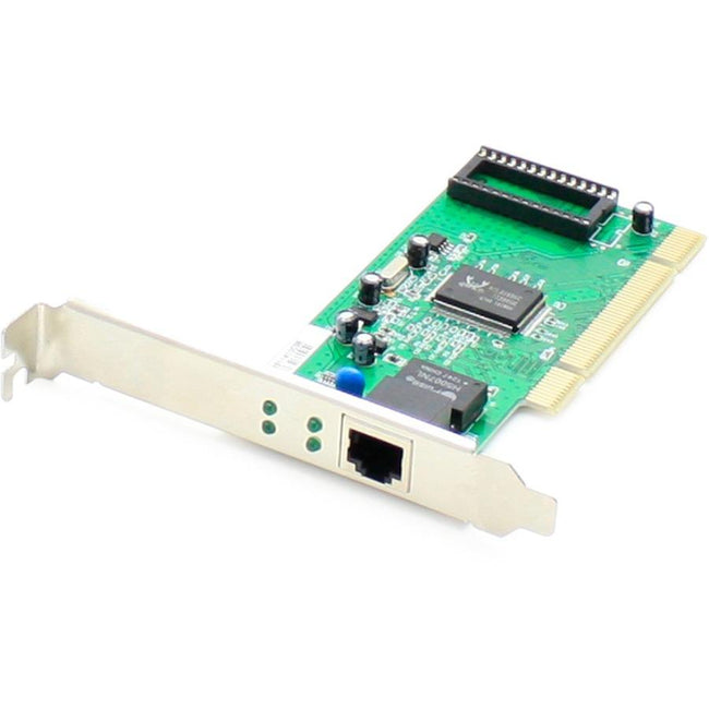 AddOn 10-100-1000Mbs Single Open RJ-45 Port 100m Copper PCI Network Interface Card